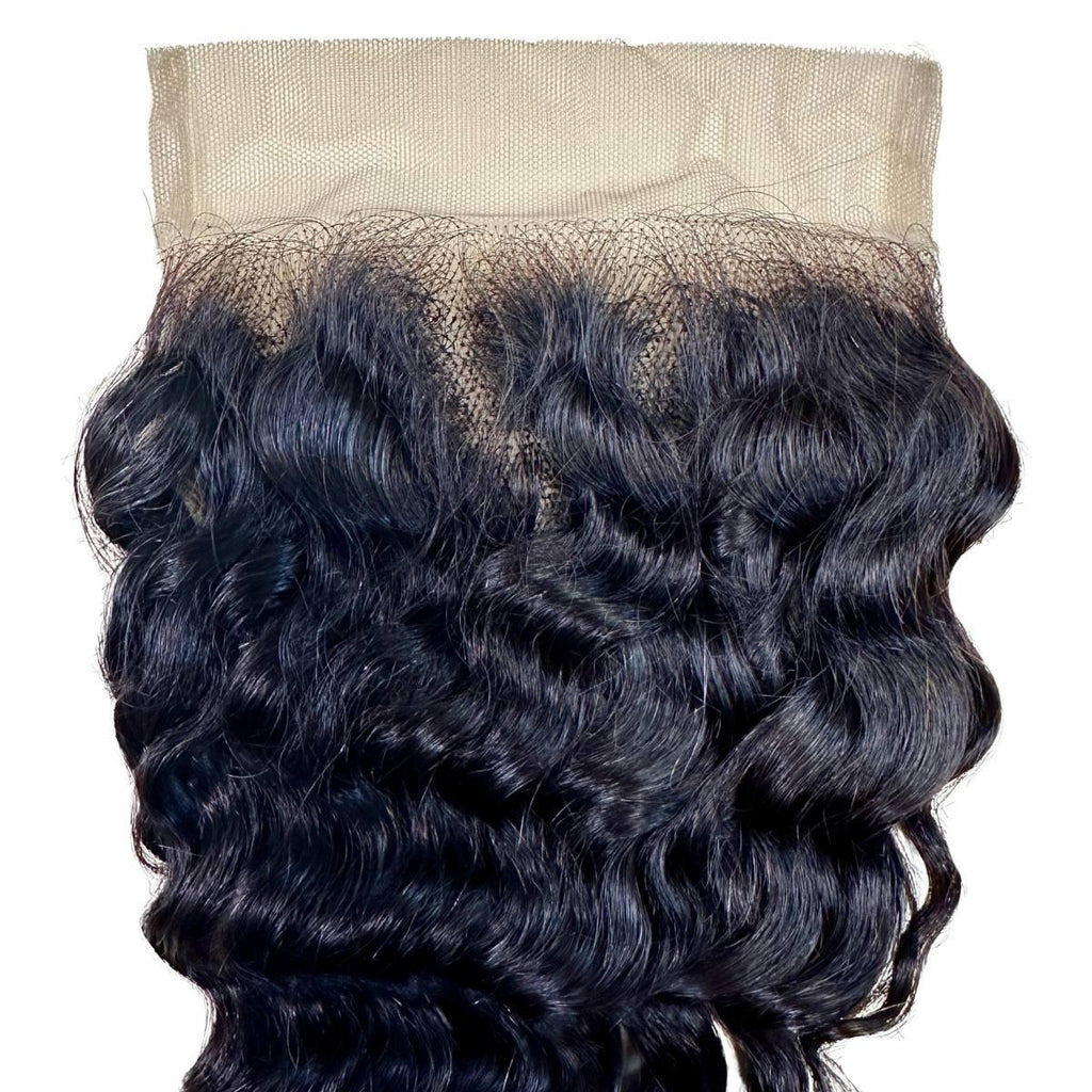 Deep Wave 5x5 Transparent Lace Closure