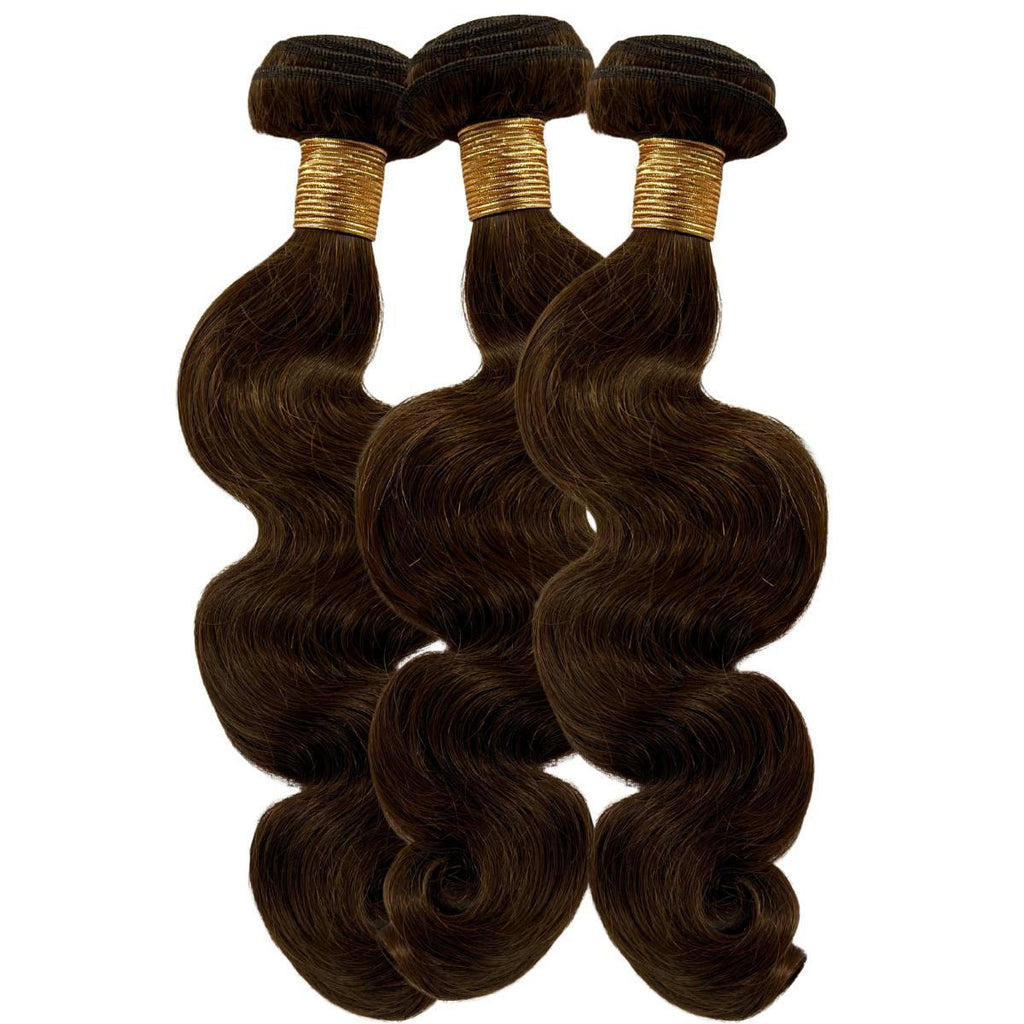 Medium Brown Body Wave Human Hair Bundle Deal