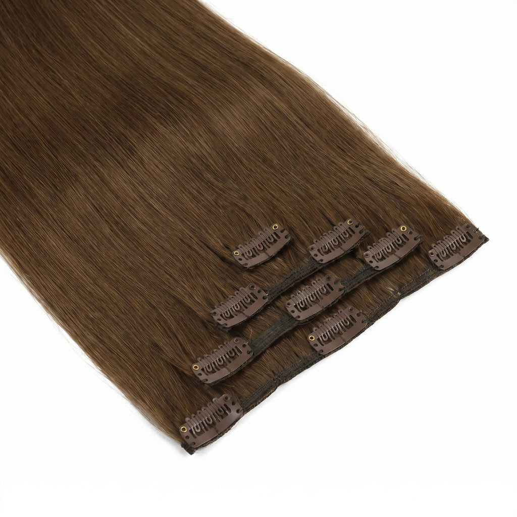 Chocolate Brown Seamless Clip-ins