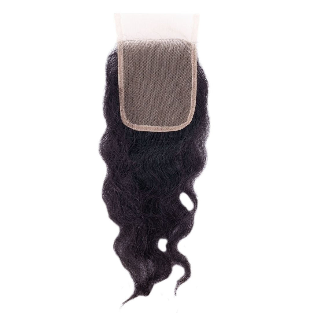 Raw Indian Curly 4x4 Transparent Lace Closure
