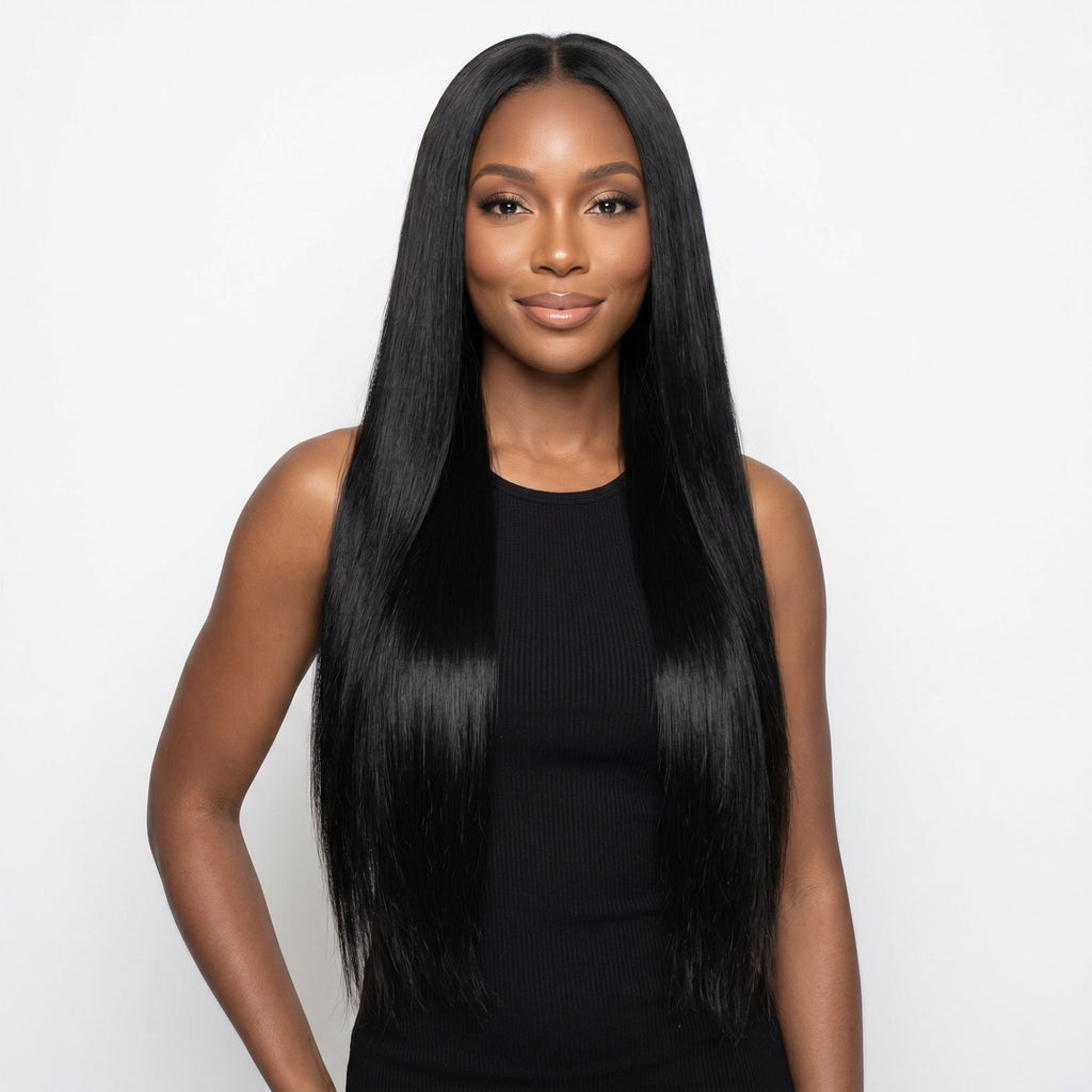 Jet Black Invisible Clip-ins