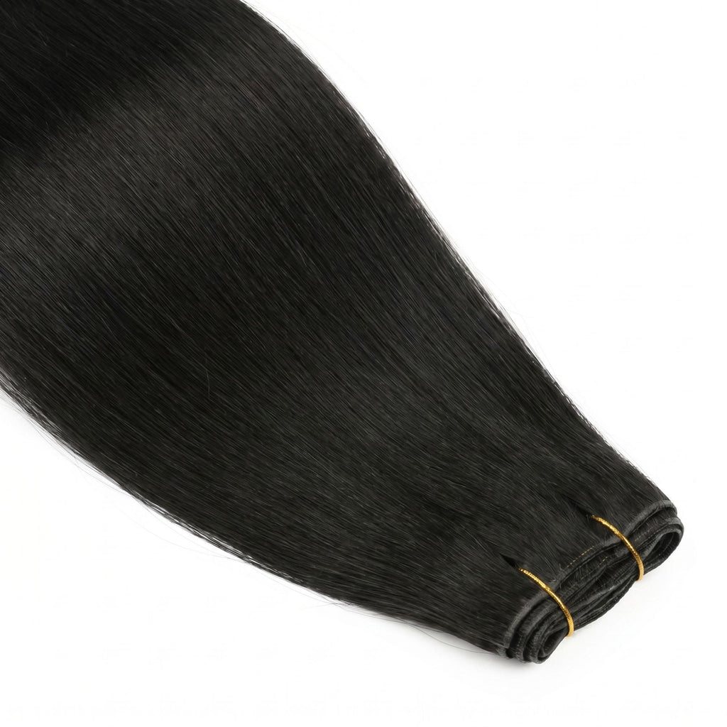 Jet Black Invisible Clip-ins
