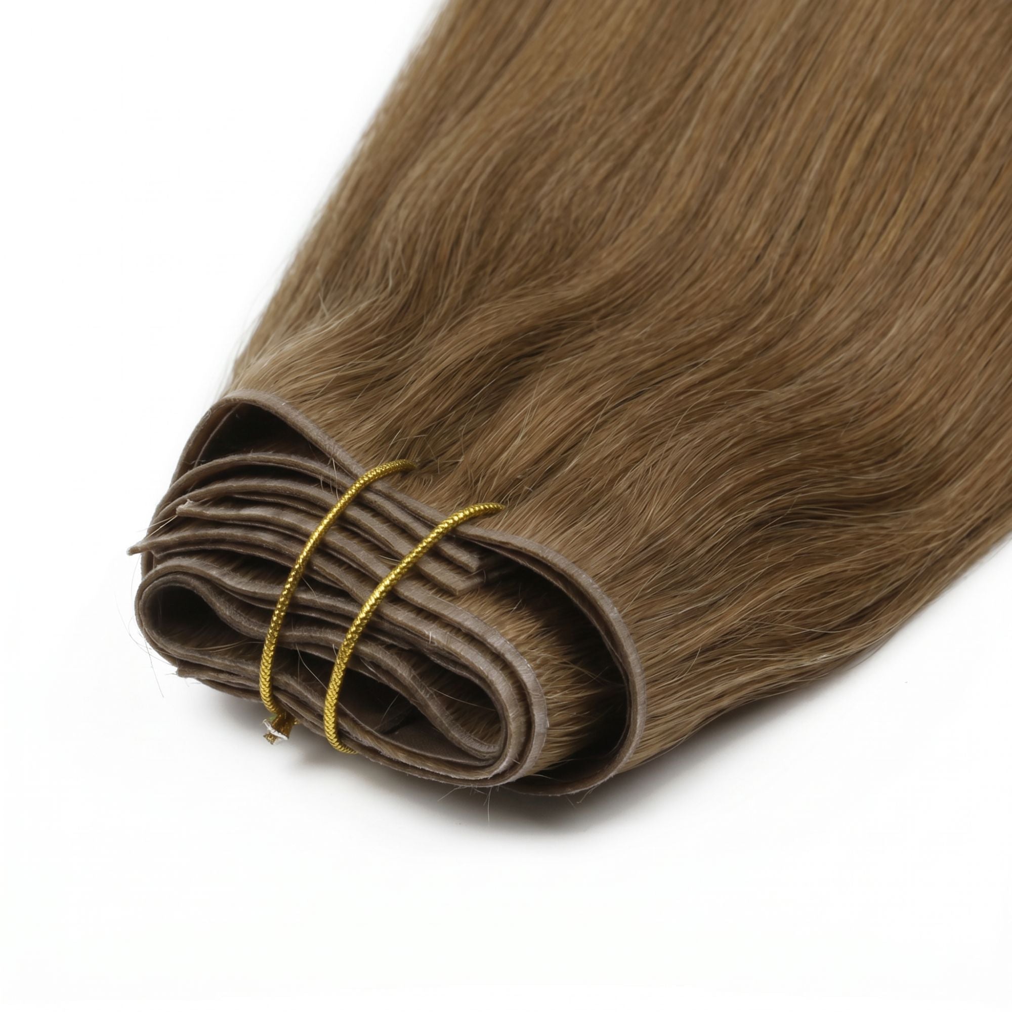 Medium Chestnut Brown Invisible Clip-ins