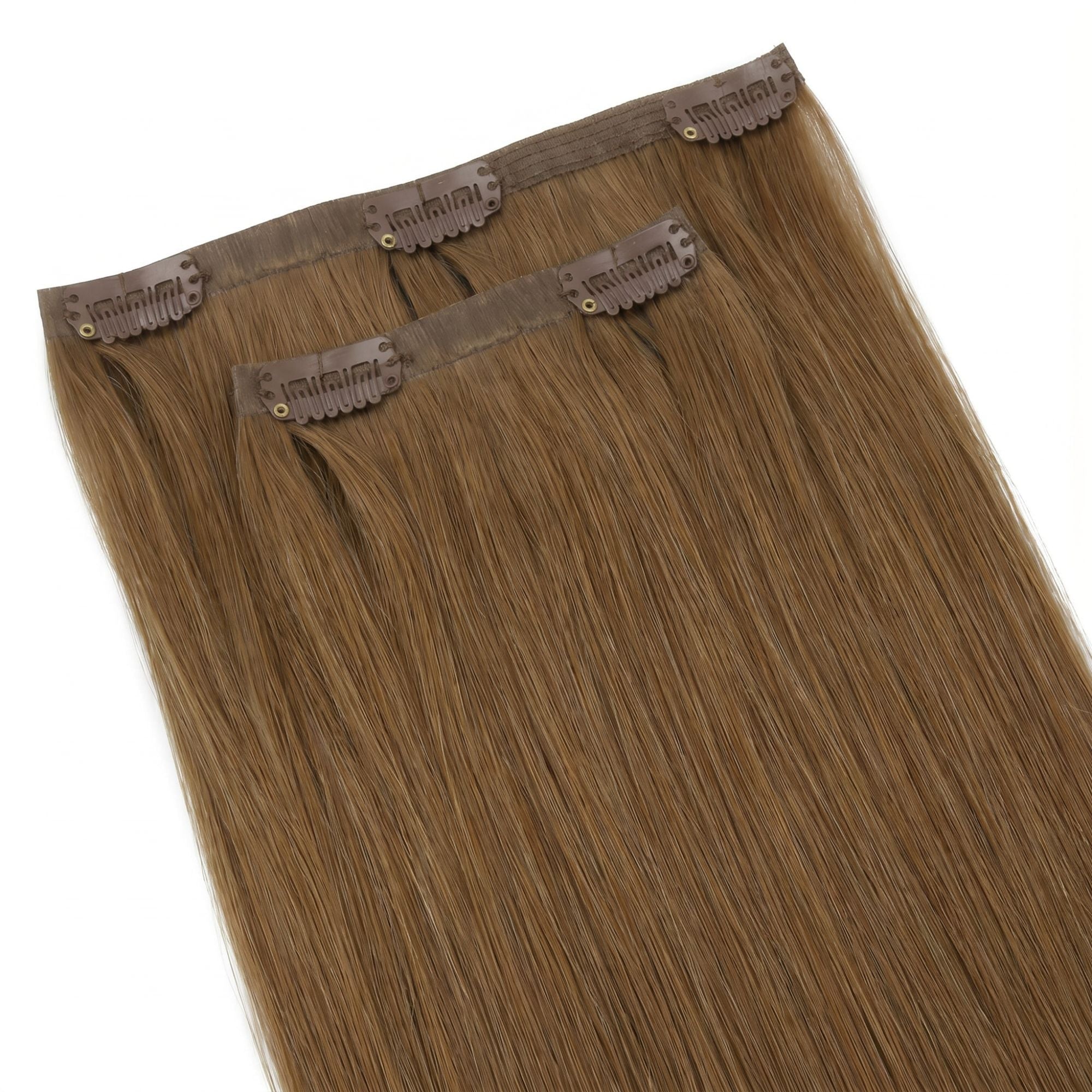 Medium Chestnut Brown Seamless Clip-ins