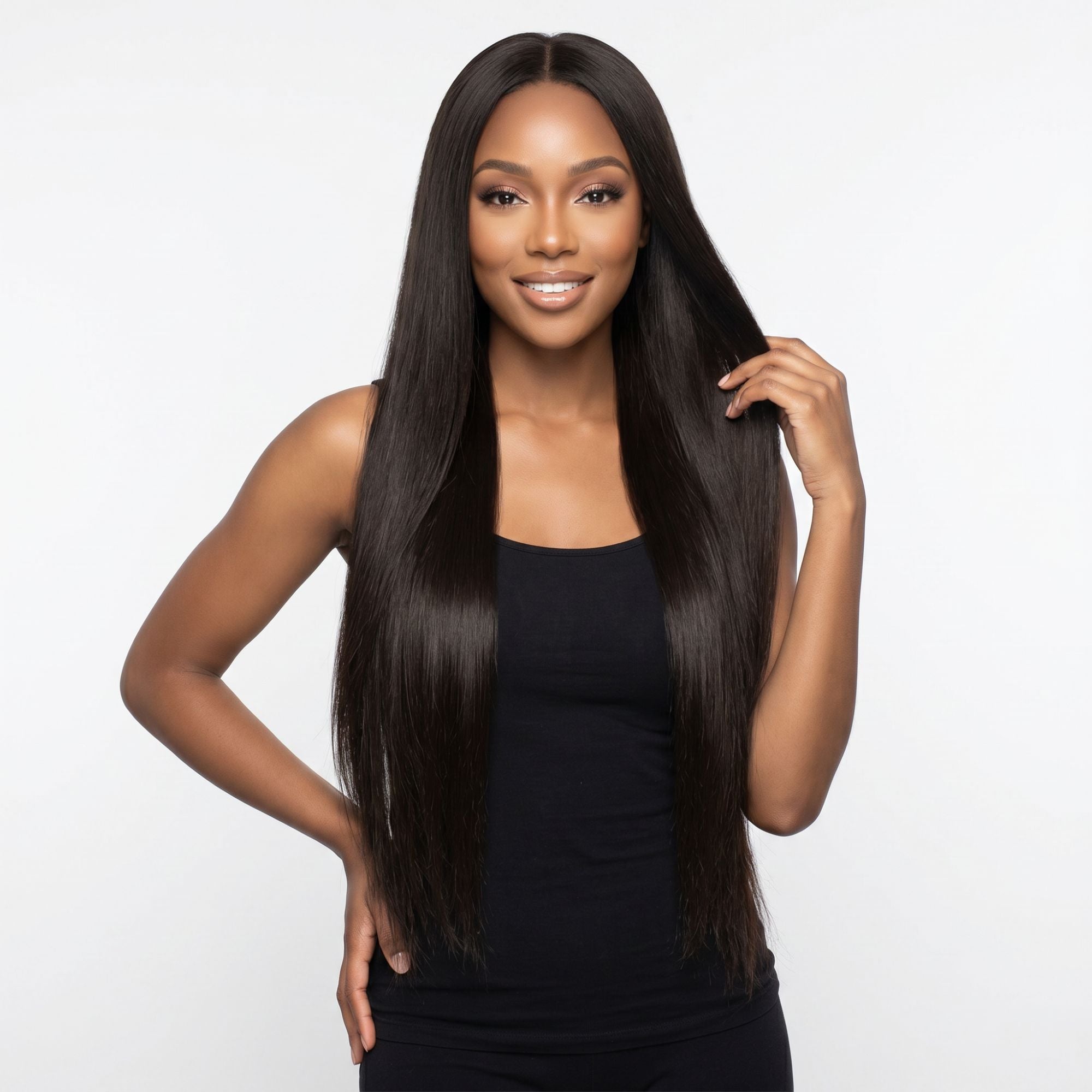 Off Black Seamless Clip-ins