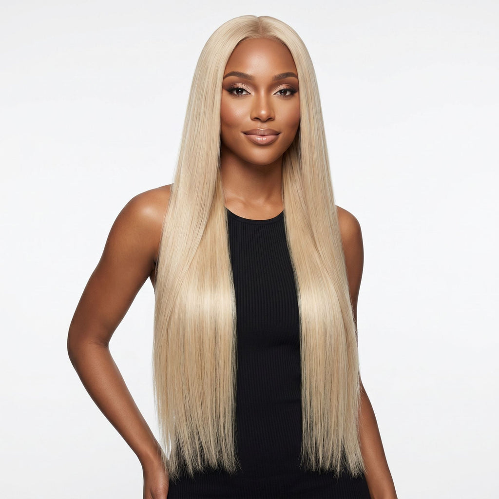 Warm Honey Blonde Invisible Clip-ins