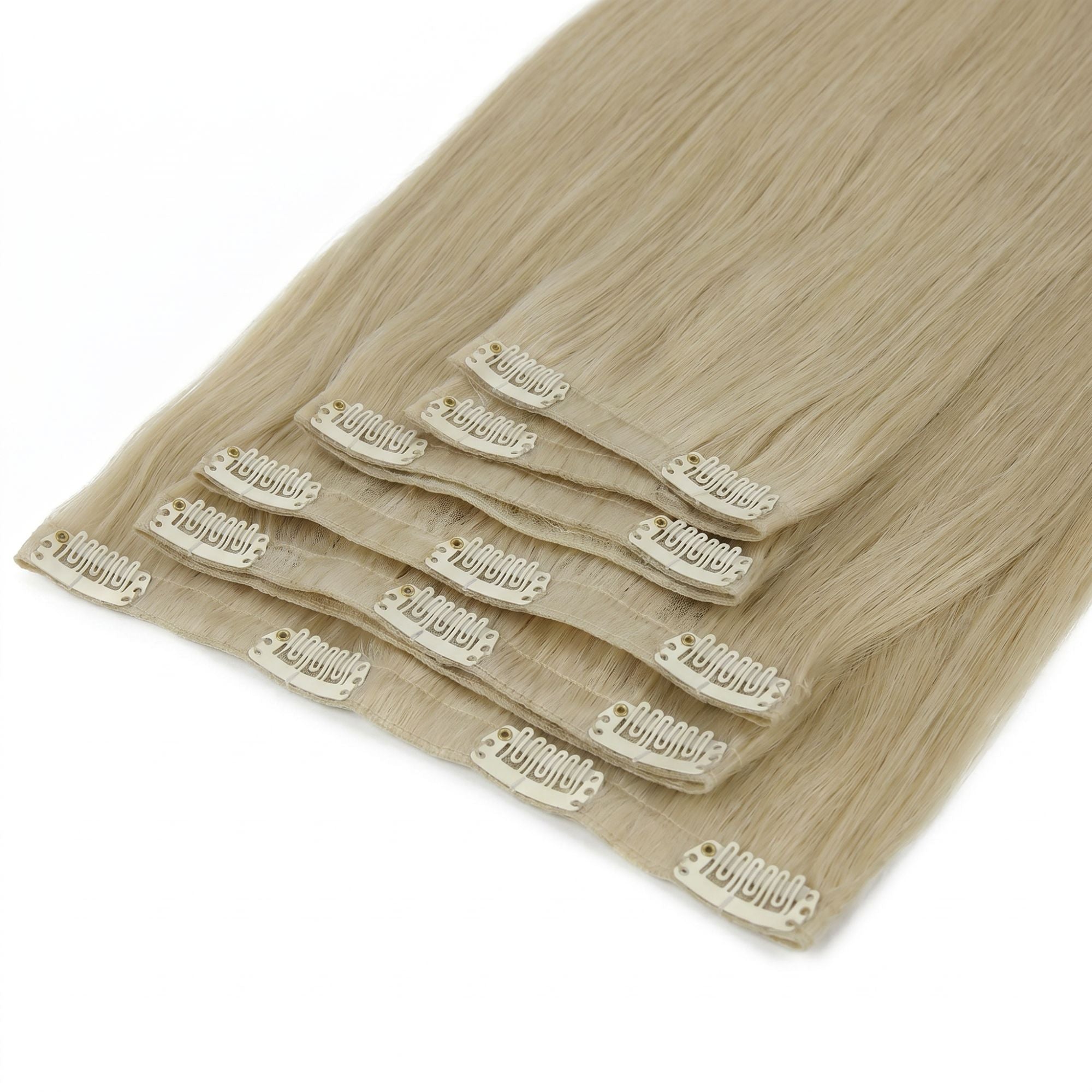 Warm Honey Blonde Invisible Clip-ins