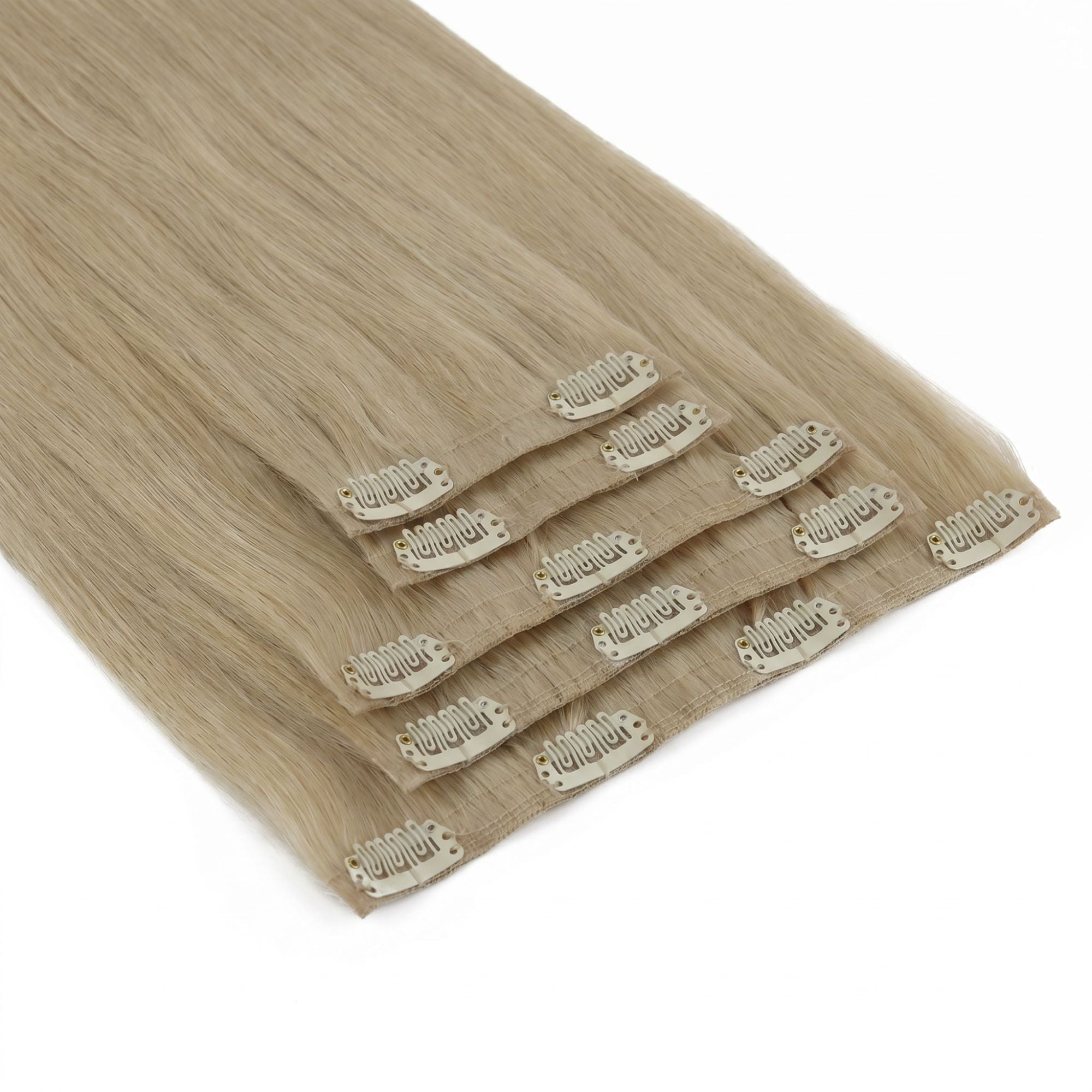 Warm Honey Blonde Seamless Clip-ins