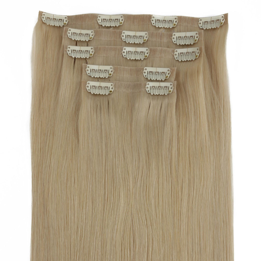 Warm Honey Blonde Seamless Clip-ins