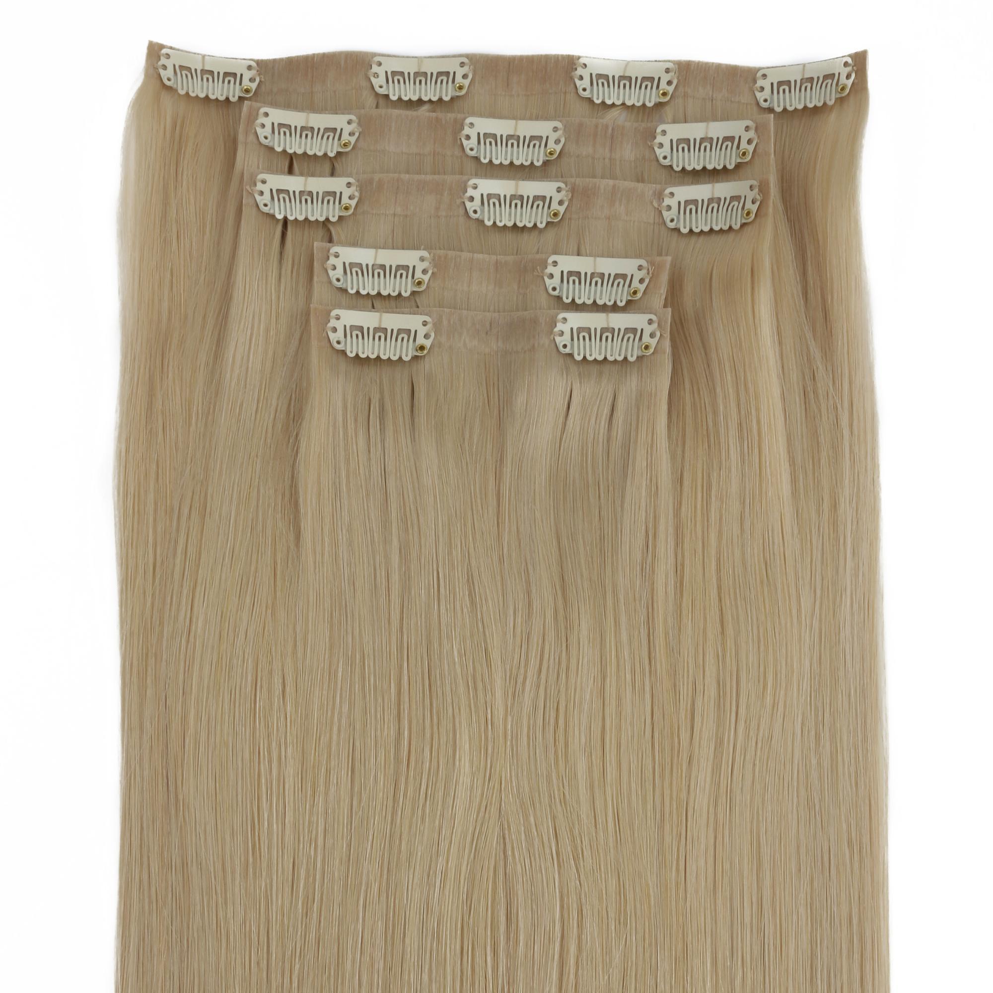 Warm Honey Blonde Seamless Clip-ins